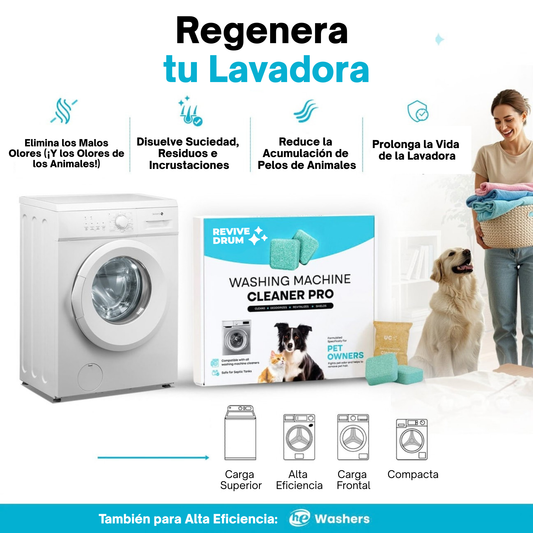REVIVE DRUM: LIMPIADOR PROFESIONAL PARA LAVADORAS